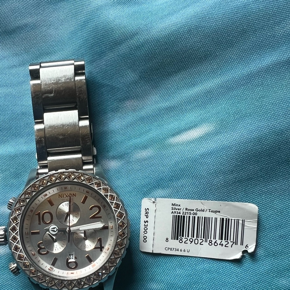 Nixon Silver and Gold-Tone Watch